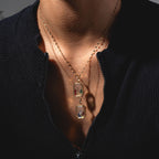 Solid Gold Glass Charm Locket