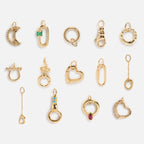 Solid Gold Charm Clip